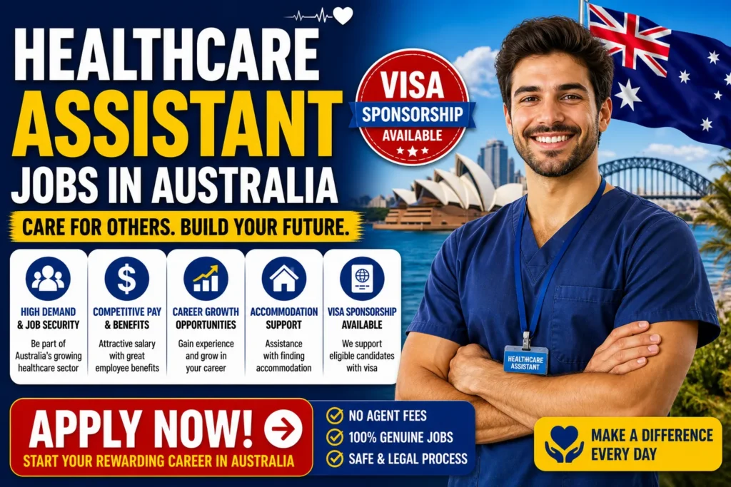 Healthcare Assistant Jobs in Australia with Visa Sponsorship 2026