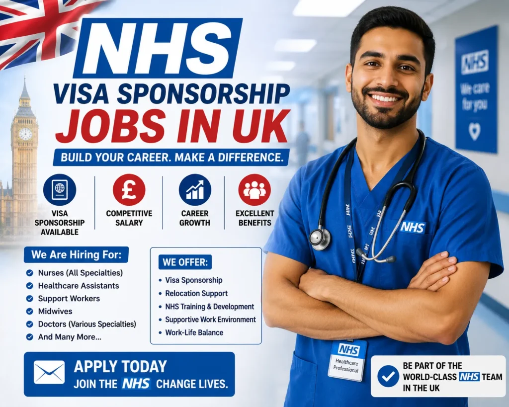 NHS Visa Sponsorship Jobs in UK 2026