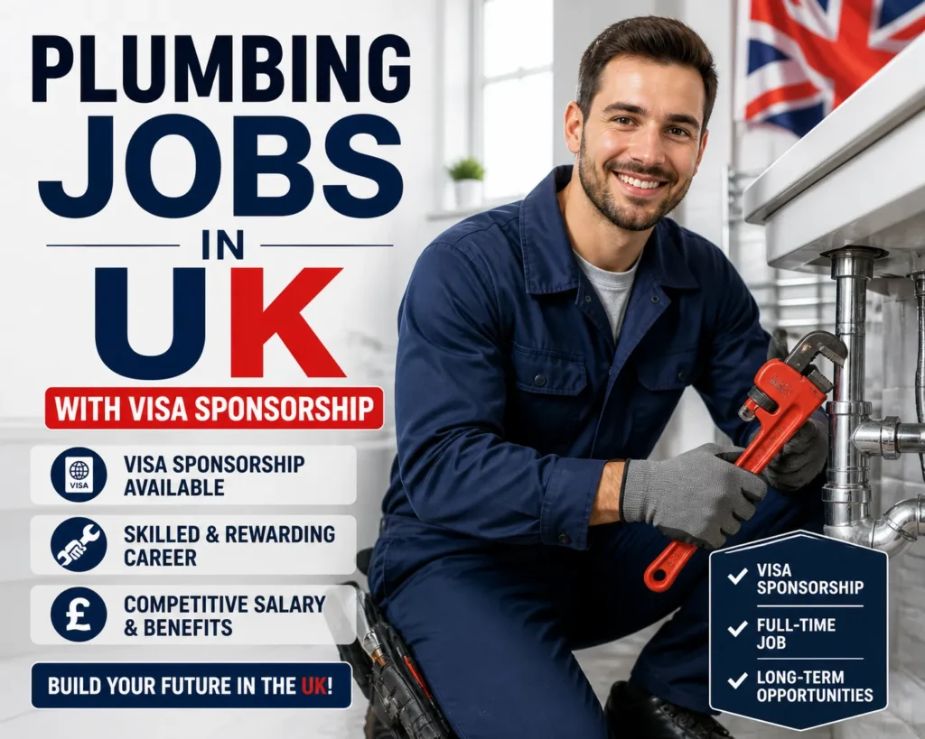 Plumbing Jobs in UK with Visa Sponsorship 2026
