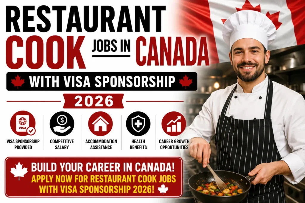 Restaurant Cook Jobs in Canada with Visa Sponsorship 2026