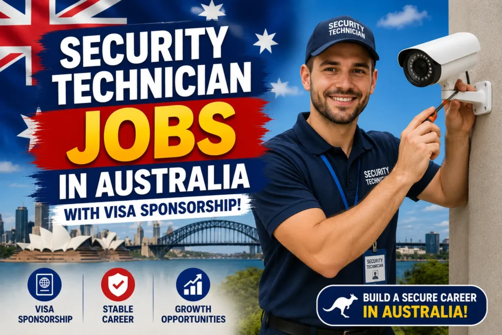 Security Technician Jobs in Australia with Visa Sponsorship 2026