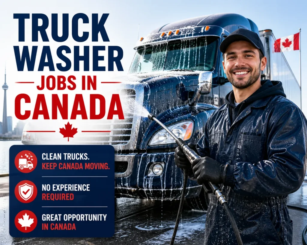 Truck Washer Jobs in Canada with Visa Sponsorship 2026
