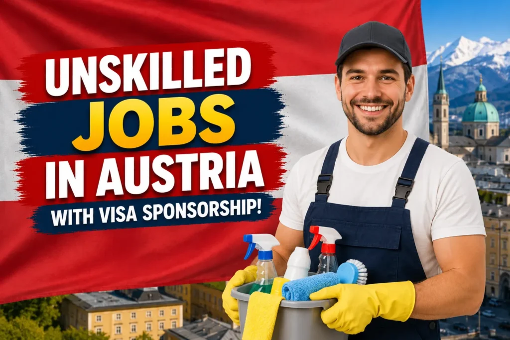Unskilled Jobs in Austria with Visa Sponsorship 2026