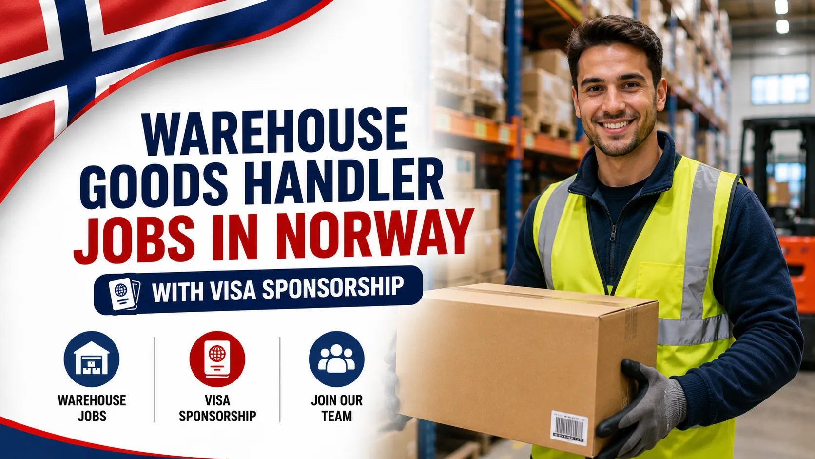 Job Handler Warehouse Goods Handler Jobs in Norway with Visa Sponsorship 2026