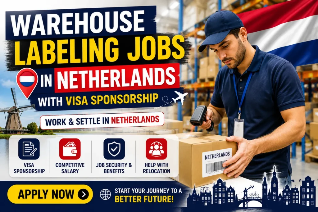 Warehouse Labeling Jobs in Netherlands with Visa Sponsorship 2026